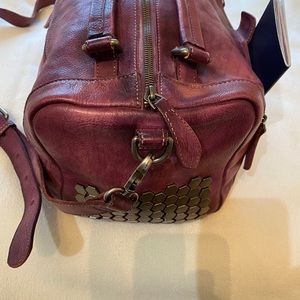 Diophy Purple Leather travel bag